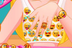 Дизайн Ногтей - Barbie Emoji Nails Designer